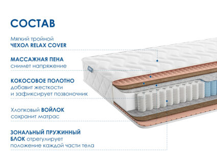 Матрас Димакс Relmas Cocos 3Zone 31